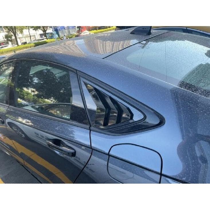 Carbon Fiber Rear Window Shuttler Louver Cover Trim For Honda Accord 2023 2024