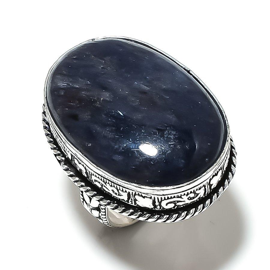 Sodalite Gemstone 925 Sterling Silver Gift Jewelry Ring Size 8