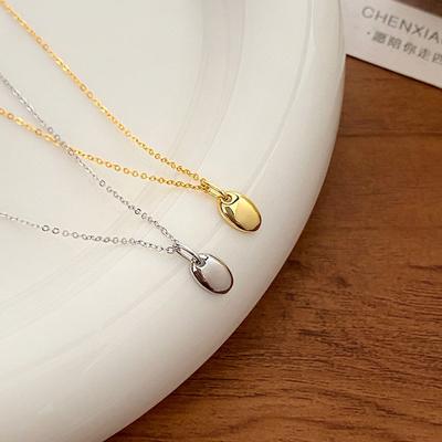 Oval Pendant Necklace Light Luxury Geometric Cold Style Design Spring New Product Fashion