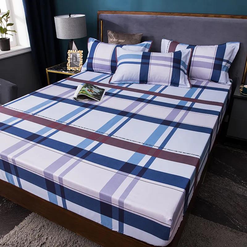 Jednoczęściowy, antypoślizgowy, odporny na zużycie, bawełniany pokrowiec na materac ochraniacz na materac do sypialni 2,0 m