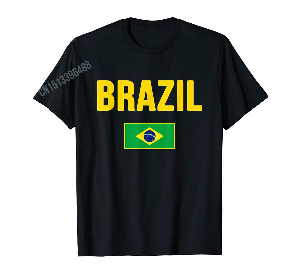 Herren Damen T-Shirt Mehr Designs Brasilien Brasilianische Flagge Brasilien Souvenir Geschenk T-Shirts Hip Hop Tops 100% Baumwolle T-Shirts