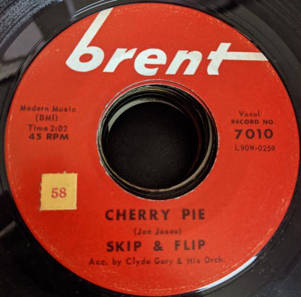 

7-дюймовая пластинка SKIP & FLIP - Cherry Pie 7010 Brent 1960 США Рок Б/У