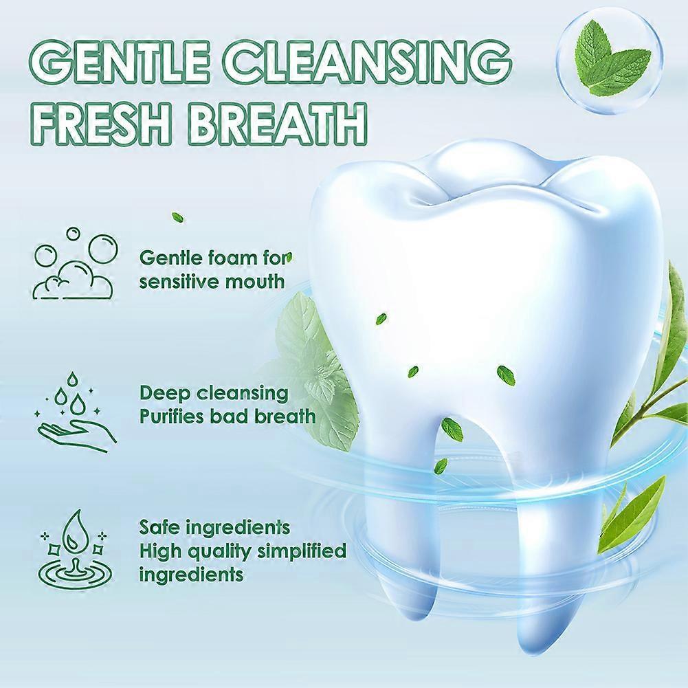 Organic Mint Toothpaste for Sensitive Teeth - Whitening, All-Natural, Fluoride-Free, Gentle Oral Care