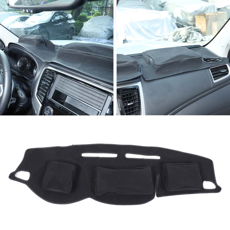 Car Dashboard Storage Sunscreen Pad Suitable for Mitsubishi L200 Triton 2015- Black Interior Protection Accessories style 1