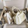 Yogodlns Stro Zak met Trekkoord voor Dames Tas met Handvat Zomer Strand Geweven Boho Tas Rotan Grote Capaciteit Tote Bag Dames Shopper Clutch