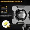 2PC LED Headlight White Hi-Lo Spot Light Driving Fog Lamp Pod ATV Motorcycle SUV