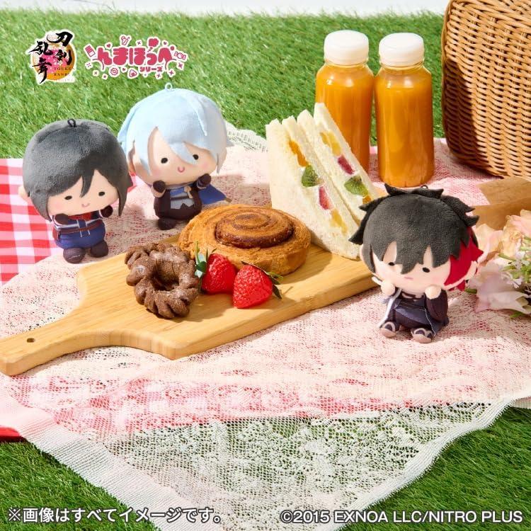 Touken Ranbu ONLINE Nmahoppe Vol. 5 Mascot Plush Toy Hizen Tadahiro FamilyMart Exclusive