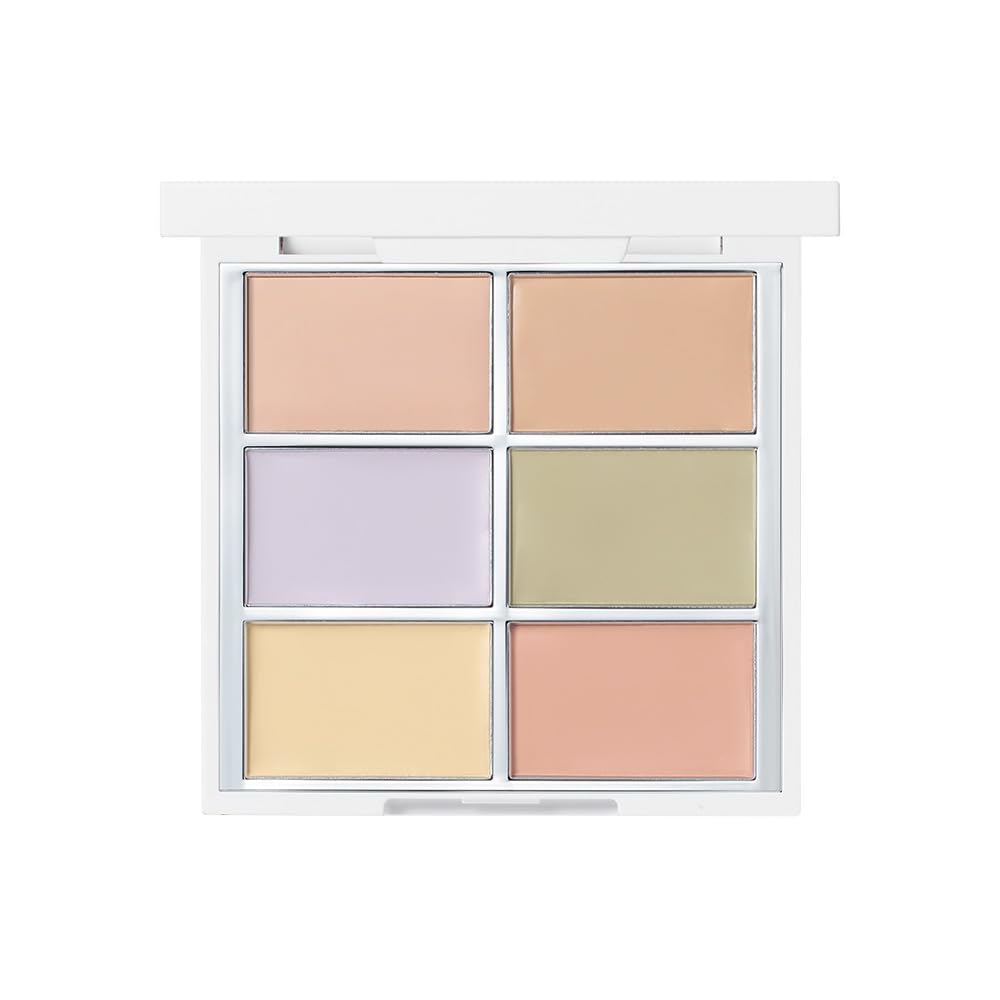 Palette Définition Couvrance Camouflage Fit Cosmétiques Coréens Olive Young Anti-cernes 6 couleurs Teint Terne Taches Couvrance Tonifiant [wakemake] (01 Lumière)
