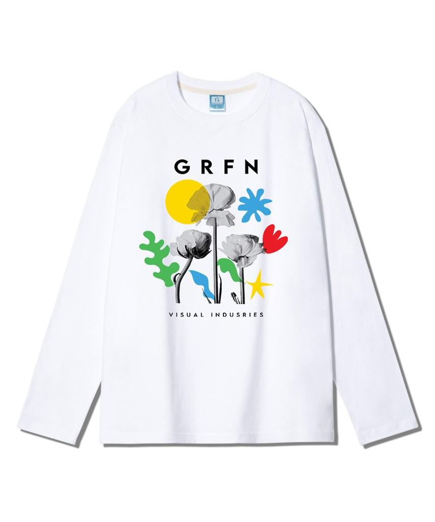 Geulaenpini Visual Graphic Regular Long Sleeve - White