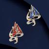 Smooth Sailing for High-end Women with Exquisite Enamel Sailing Style Brooch