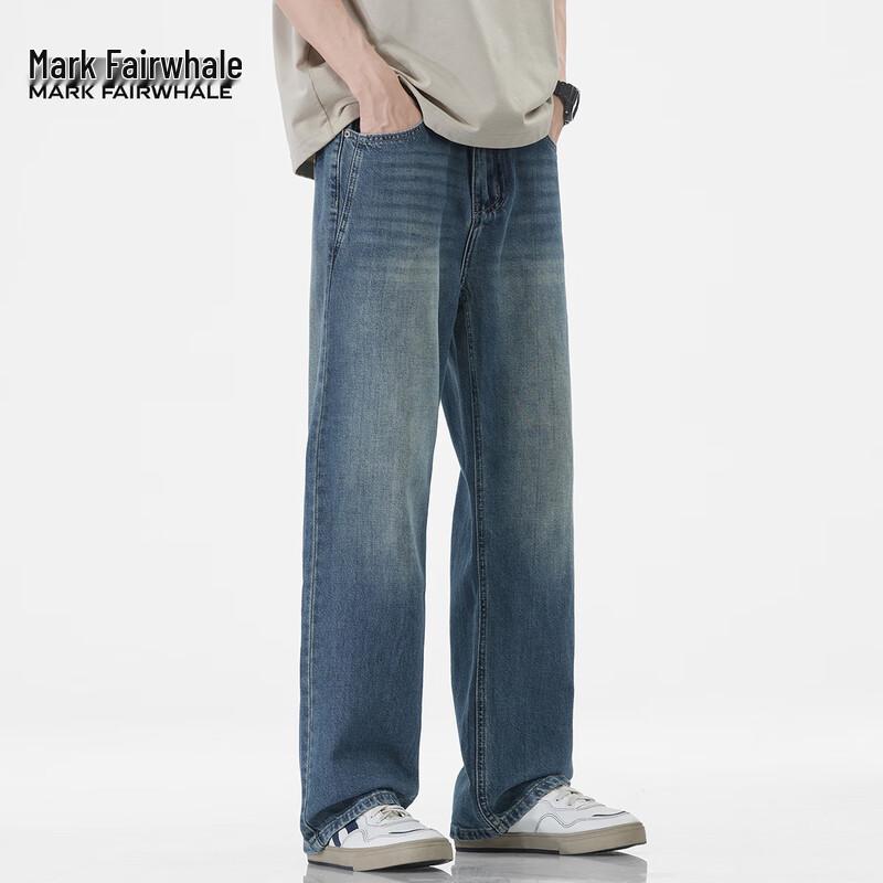 Mark Fairwhale Men's Loose Straight-Leg Jeans