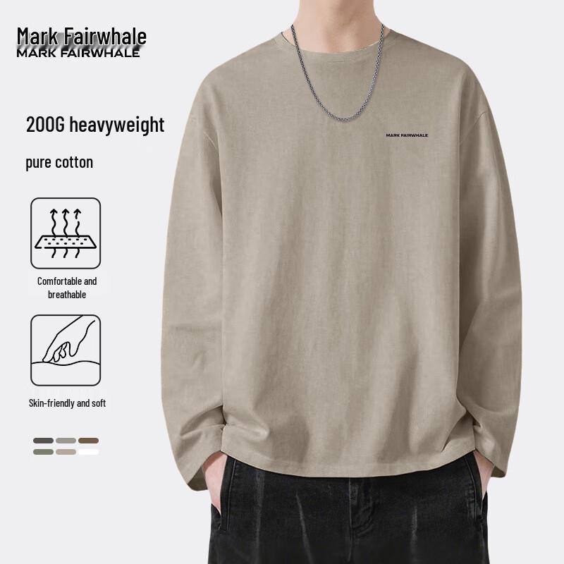 Mark Fairwhale Men's Heavyweight Cotton Long-Sleeve T-Shirt