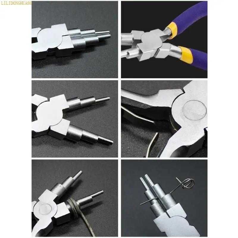 K1AE Essential Six Step Craft Pliers for Jewelry Maker Beading Enthusiasts and Wire Wrapping Applications