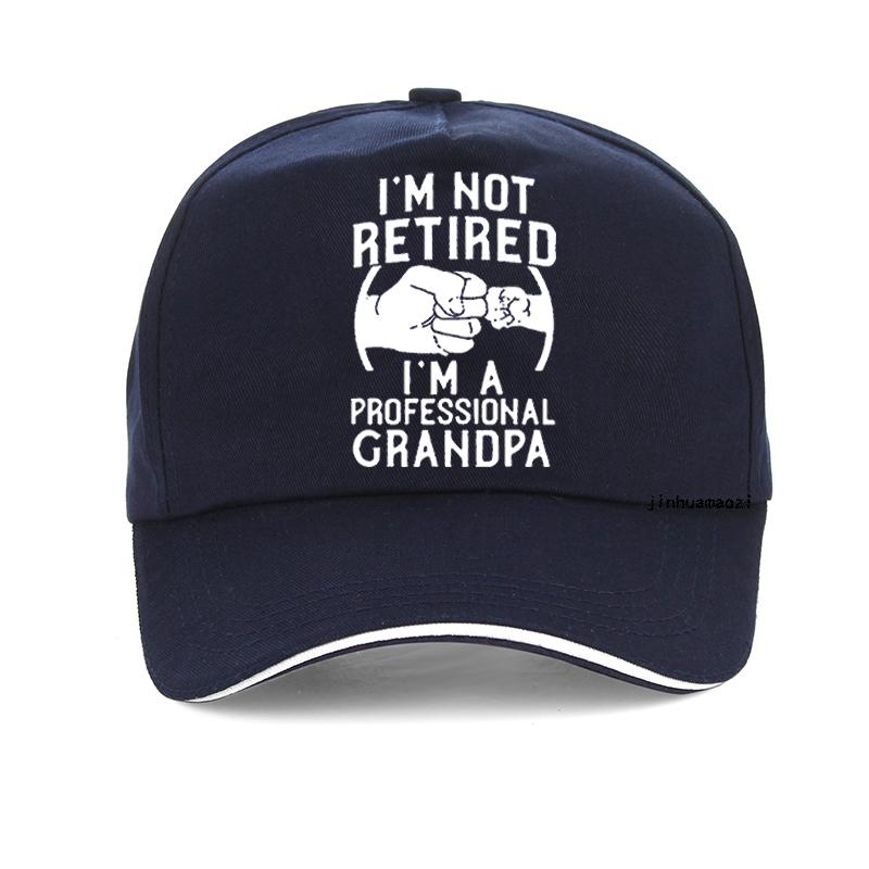 Im Not Retired Im A Professional Grandpa Funny Baseball Cap Idea Gift New Hip Hop Hat Summer Adjustable Snapback Hats