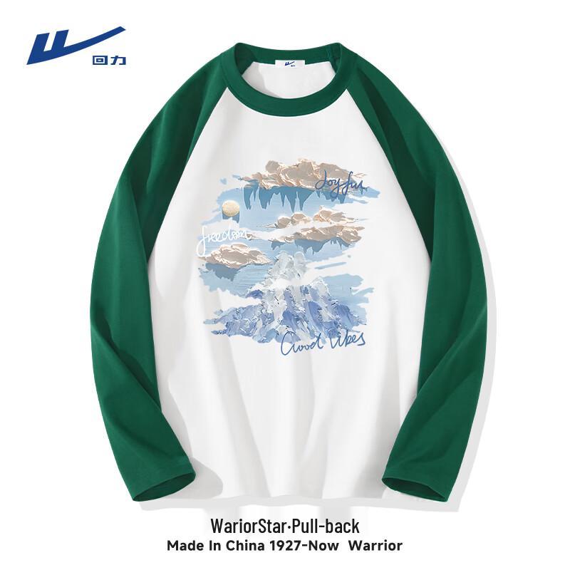 Warrior Men s Heavyweight Contrast Raglan Long Sleeve T-Shirt M
