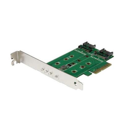 מתאם SSD M.2 NGFF ל-3 פורטים - STARTECH - PCIe 3.0 - SATA III ו-NVMe