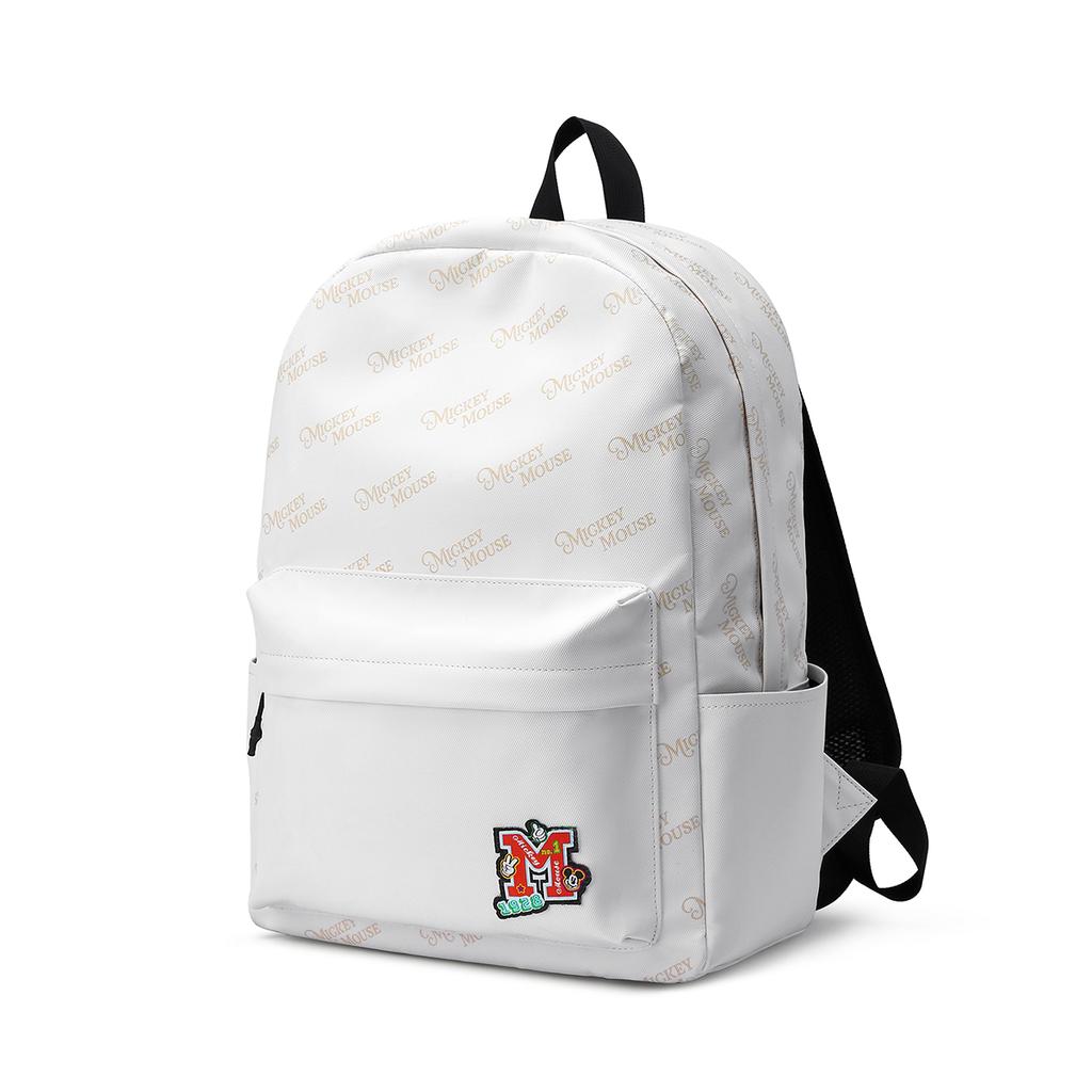 New Disney Mickey Series Fabric Backpack Laptop Bag Unisex White/Black/Pink DHB41490-A