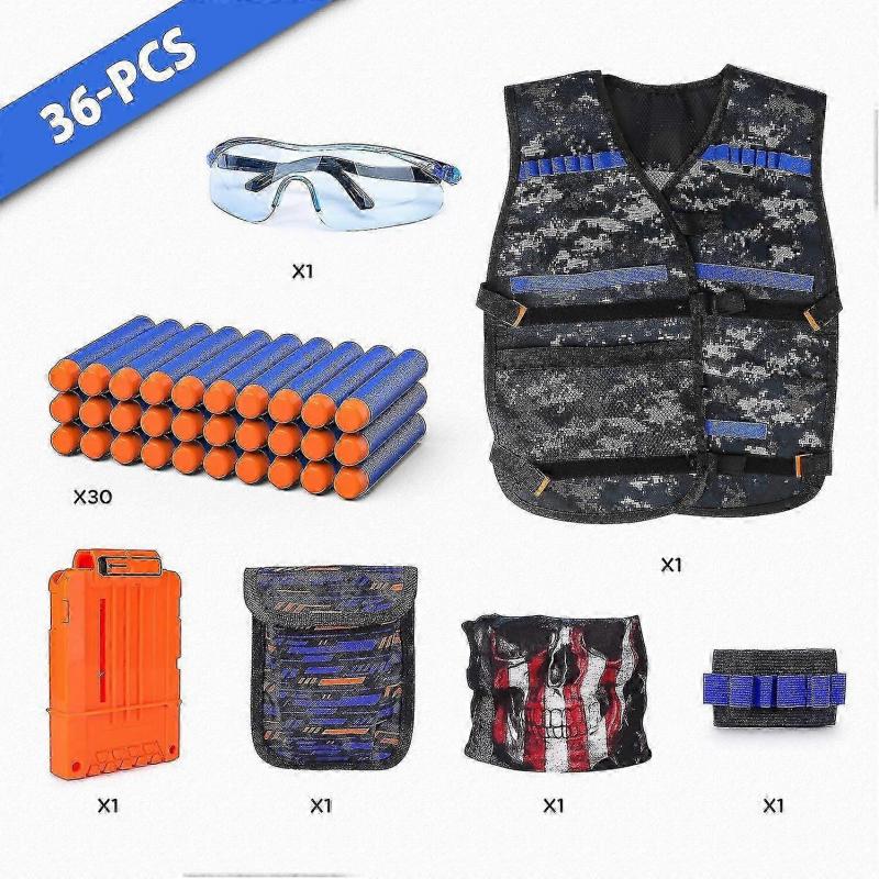 Children's Tactical Vest Kit For Nerf Gun Series For Boys With Accessories
