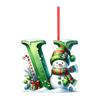 2D Christmas Decoration Pendant Christmas Tree Tag Theme Party Crafts Ornament