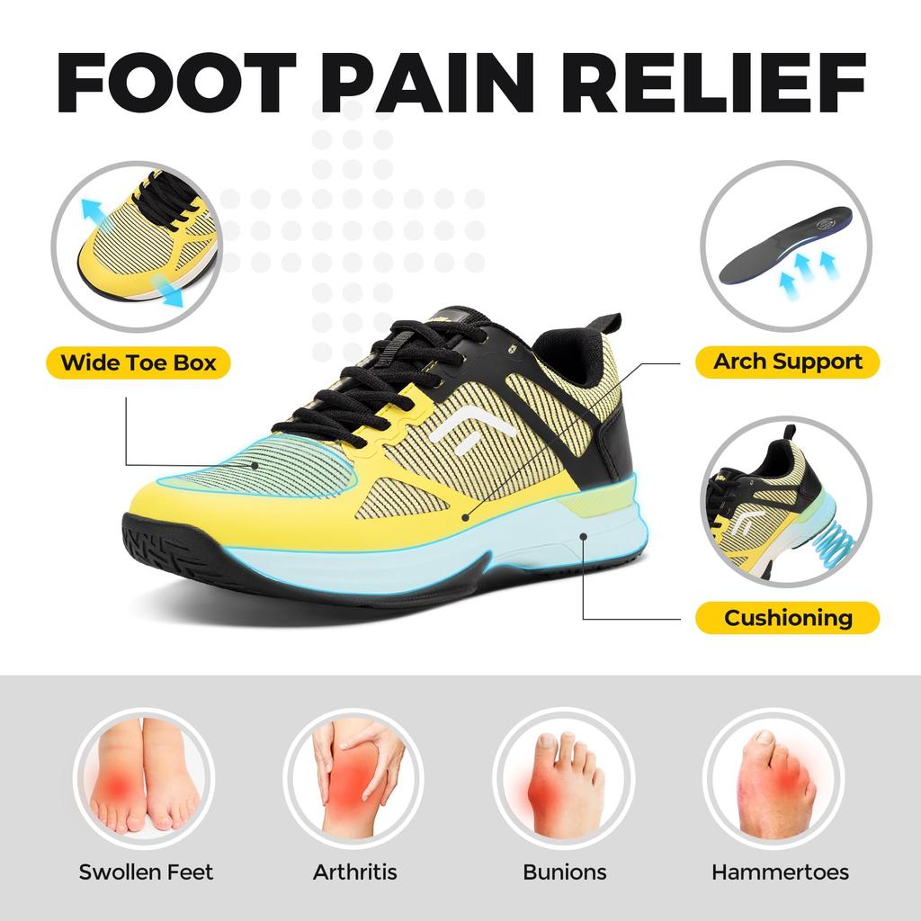 Tennis Wide Soft Tennis High High High Instep [FitVille] Men's Shoes, 2E, 4E, Omni-Clay Court, Lightweight, Breathable, Shoes, Non-slip, Grip,