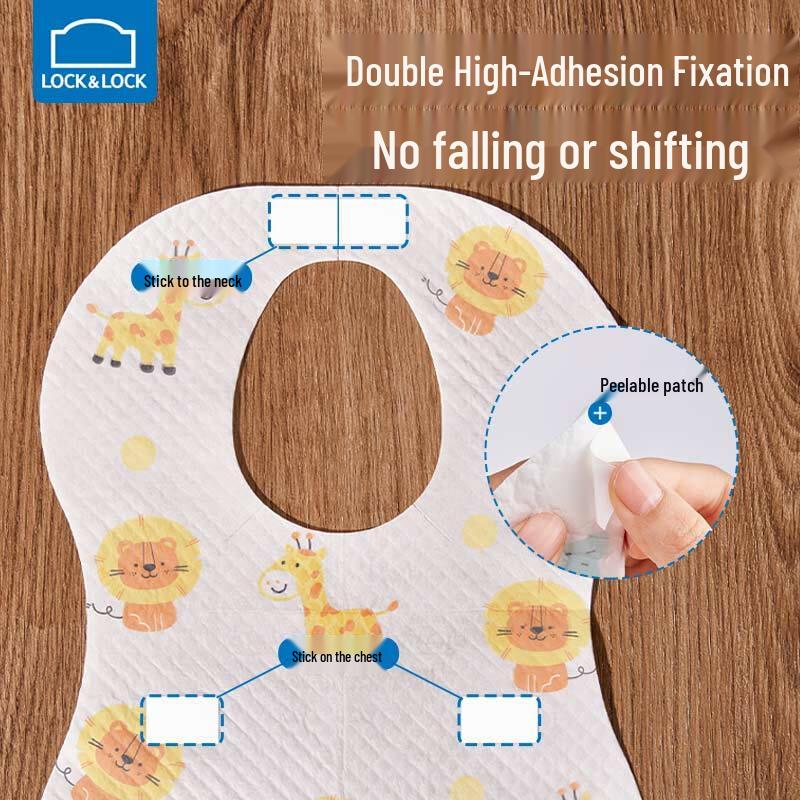 LocknLock Disposable Waterproof Baby Bibs (20-Pack)