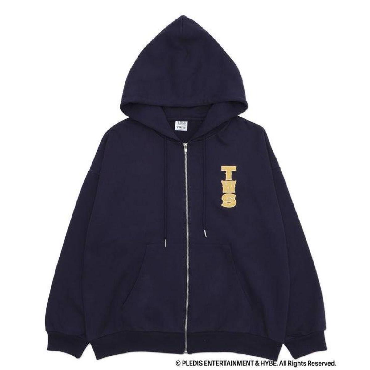 TWS WEGO Graphic ZIP Parka Navy M Wego Shinyu Dohoon Youngjae Hanji Jihoon Kyungmin