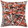 Nordic Orange Irregular Geometric Wave Cushion Gift B&B Bay Window Sofa Chair Backrest Pillow Cover