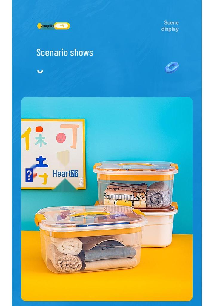 BNBS Portable Waterproof Beach Storage Box: Clear, Handheld Organizer for Outdoor Swimming Supplies