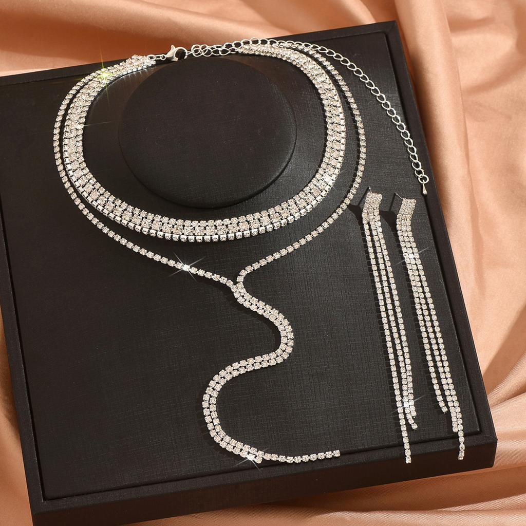 Gioielli Semplici Catena Lunga Ossa di Serpente Catena da Collo Design Vento Freddo Senso di Design Collana a Frange Multi-Strato