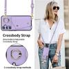 Crossbody Ring Leather Zip Wallet Phone Case for Samsung Galaxy S26 Ultra S25 FE S24 Plus S23 S22 S21 Note 20 Lanyard Cover Bag