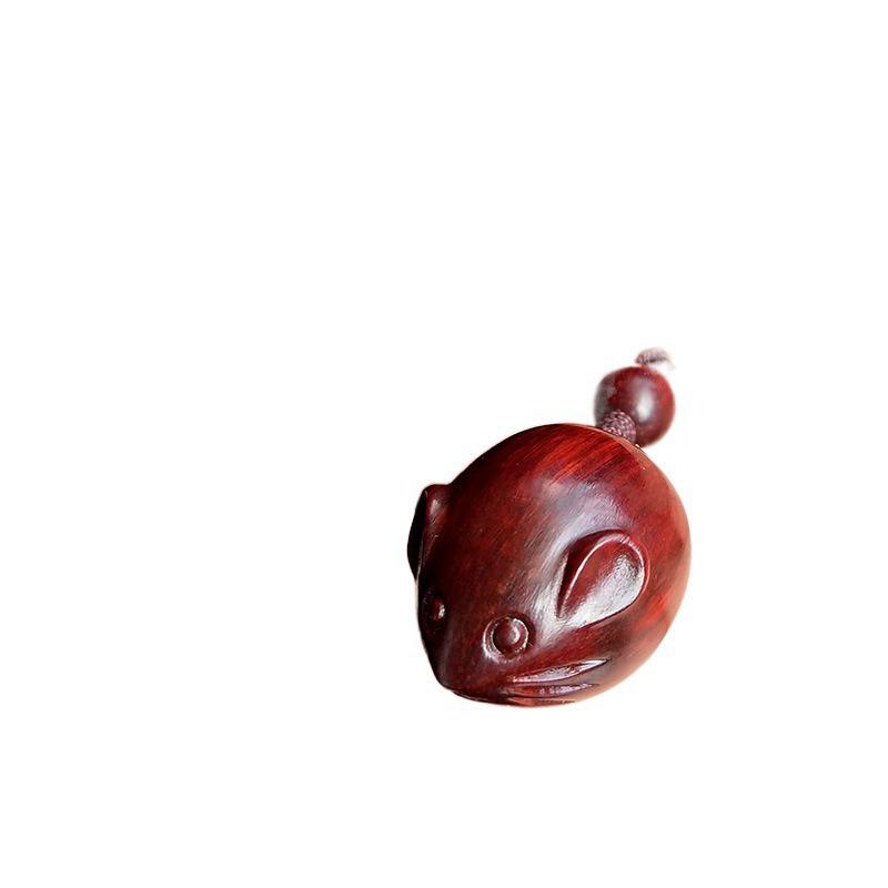 Rosewood Zodiac Rat Phone Pendant & Keychain Gift for Men, Women, & Couples