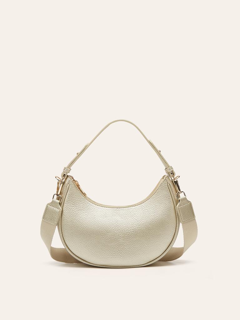 French women's bag new armpit bag fashion messenger portable niche semi-round crescent women's bag shoulder bag