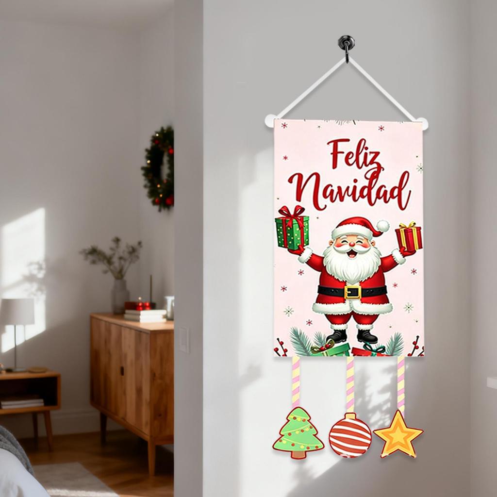 Christmas Flag Waterproof Holiday Banner Christmas Door Drape Holiday Decor For Indoor Outdoor Home Window Door Yard Patio Porch