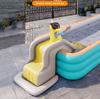 Inflatable Water Slide Swimming Pool Play Center with Built in Sprayers Fun Outdoor Anti-Tipping Water Park Slides Toy for Kids