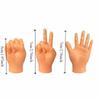 3pcs/set Novel Shape Bite Resistant Pet Finger Puppet Mini Soft Cat Finger Sleeve Funny Cat Teasing Toy Prank Use