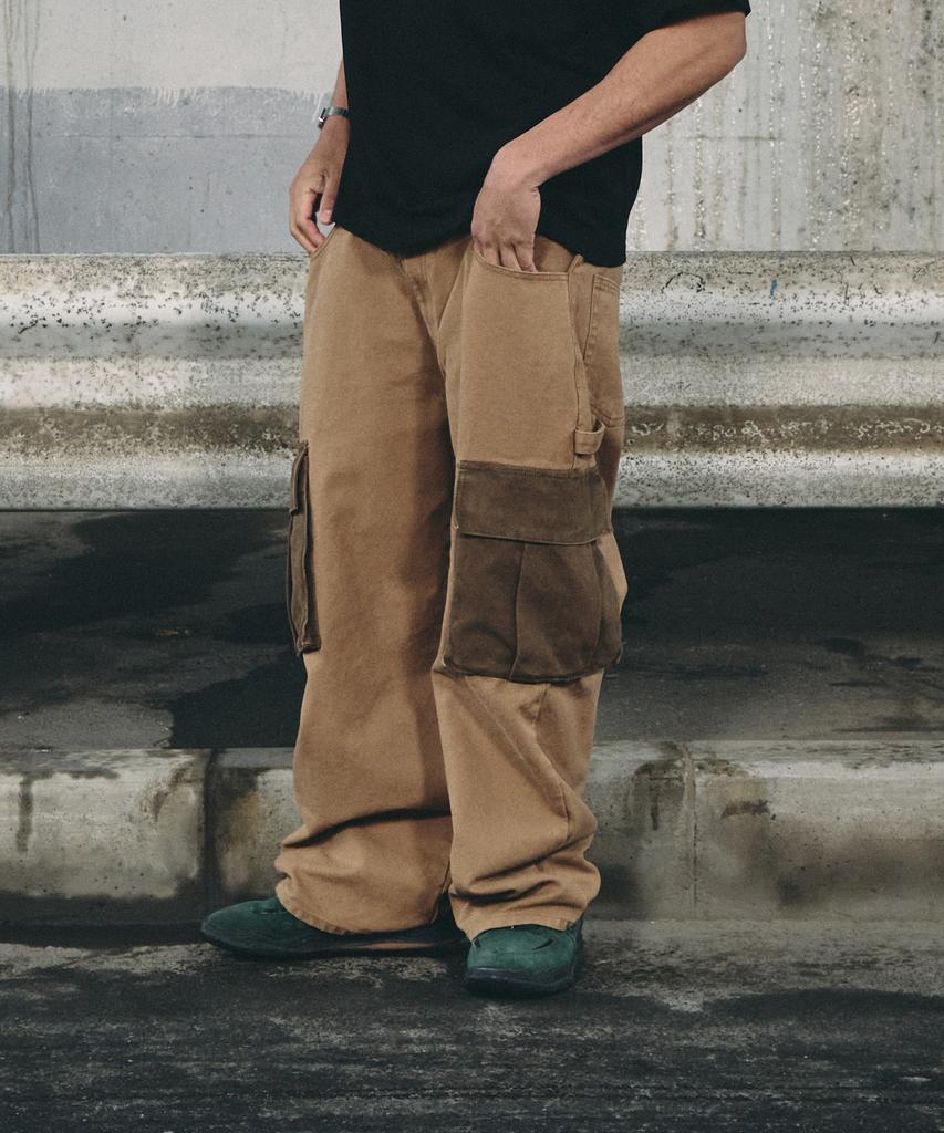 Bieseulaebis Work Wide Fit Heavy Cargo Pants Brown