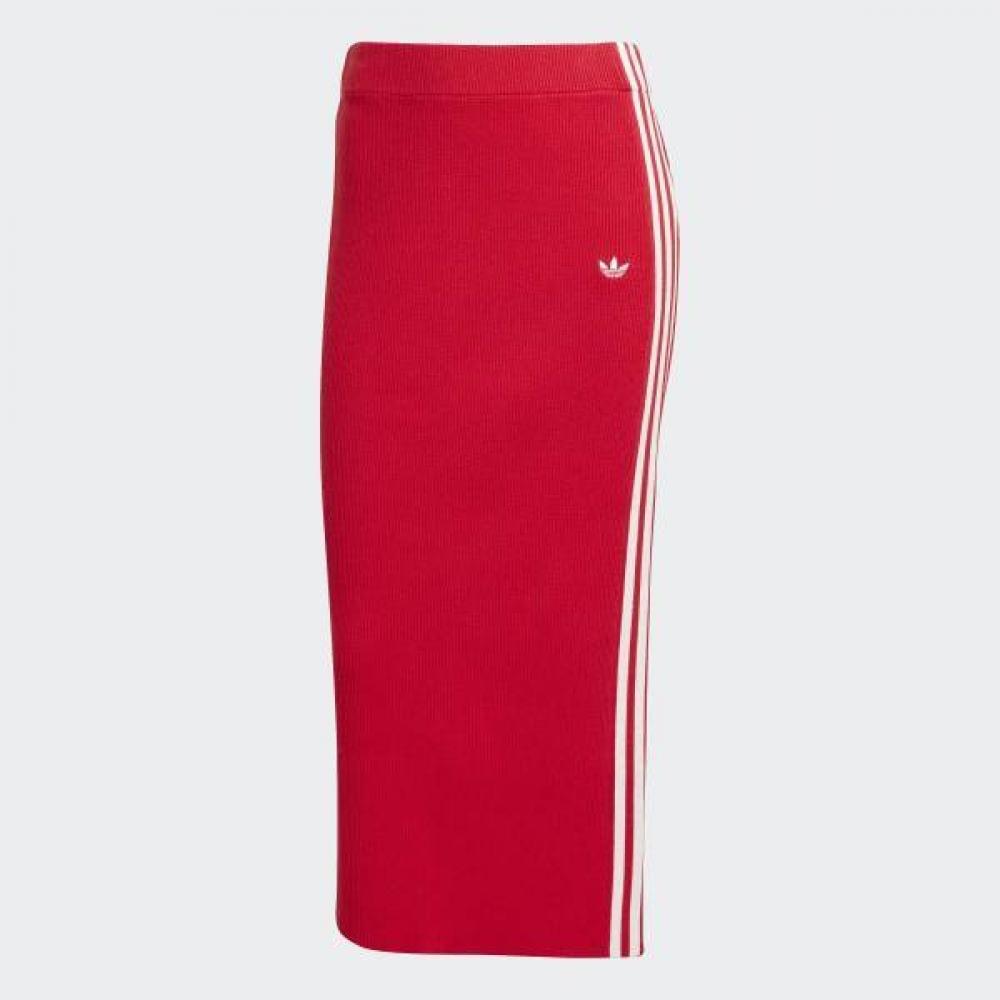adidas ... Damen S Adicolor Gestrickter 3-Streifen-Rock AdidaS...