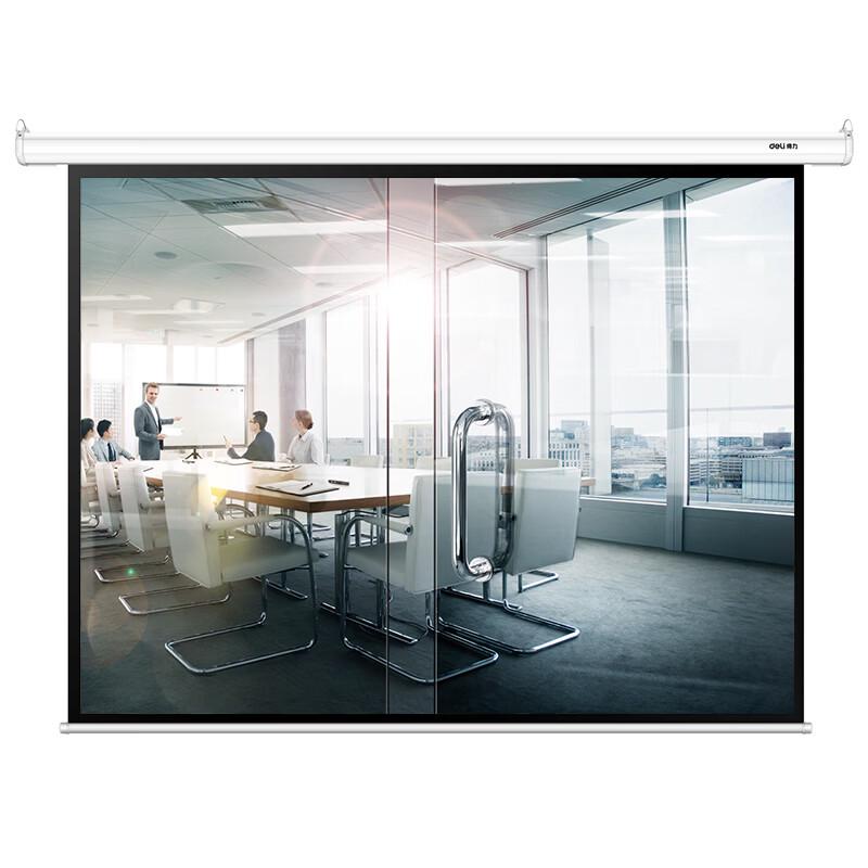 Deli 120-inch 4:3 Motorized Projector Screen