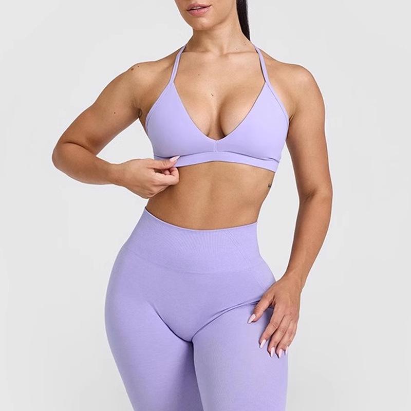 Women's Quick-Dry Shockproof Yoga Vest with Chest Pad - High Elasticity & Breathable Sports Bra
