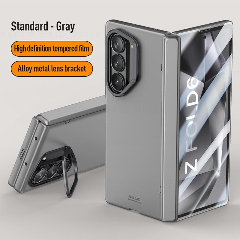 Magnetic Folding Shockproof Cover For Samsung Galaxy Z Fold 6 Case Protection Armor Cases For Samsung Z Fold6 Coque Lens Holder