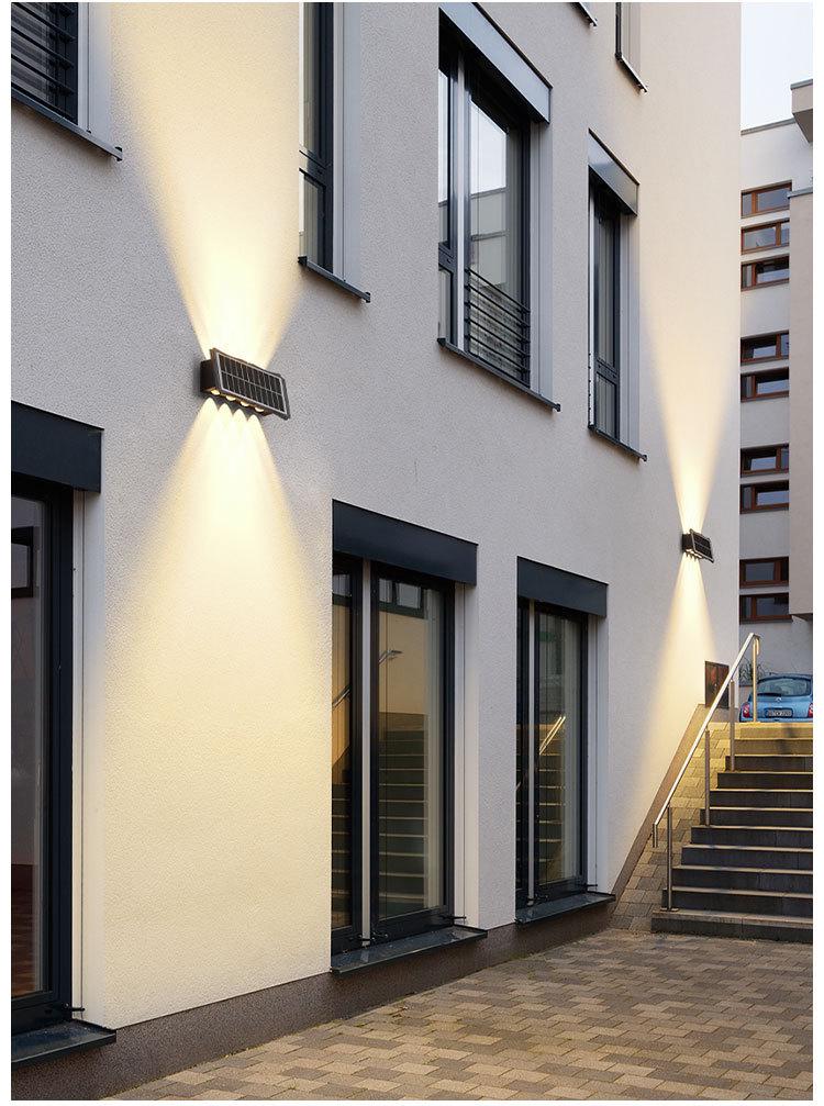 Color-Changing Waterproof Solar Wall Lamp for Gardens and Courtyards