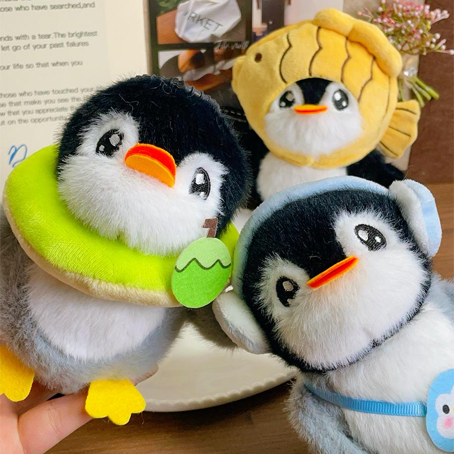 Penguin Plush Taiyaki Keychain and Bag Charm