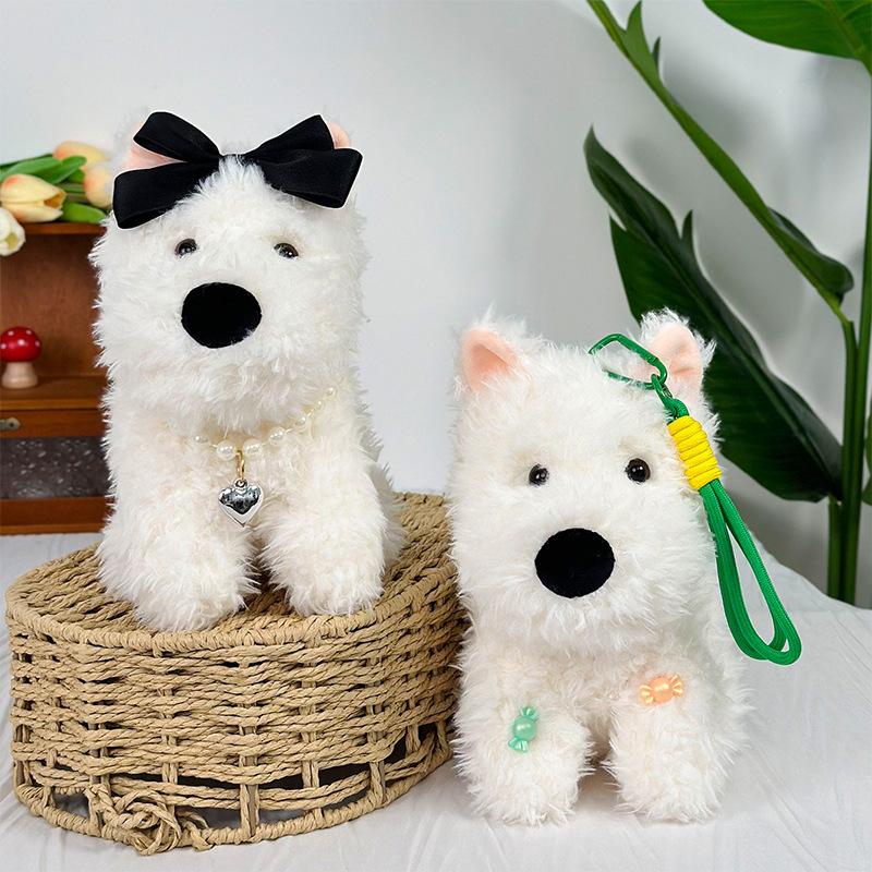 West Highland Simulated Puppy Plush Doll Scribbled Sales Doll Doll 35cm Large Claw Machine Doll