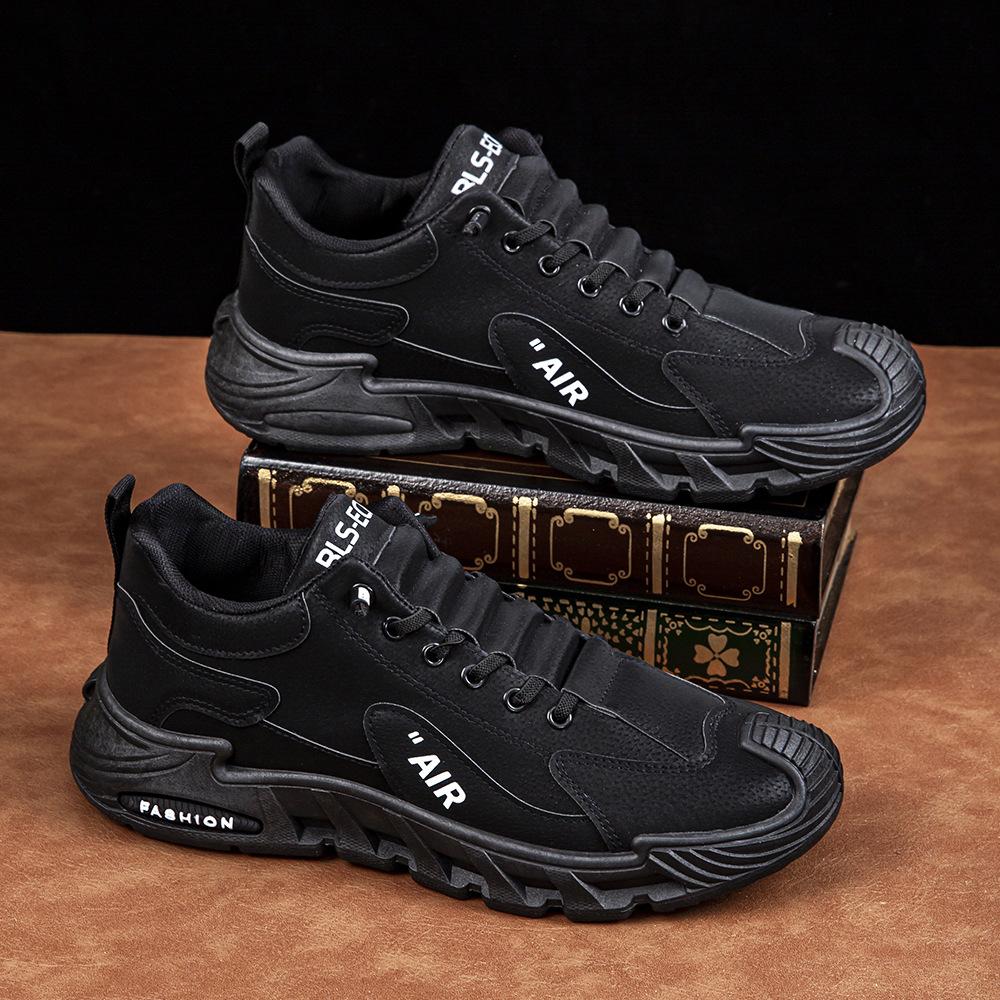 Men's Anti-Slip Work Boots for Fall Outdoor Use Leather-wear-resistant Plus-size Casual Shoes Waterproof Fashionable Sneakers