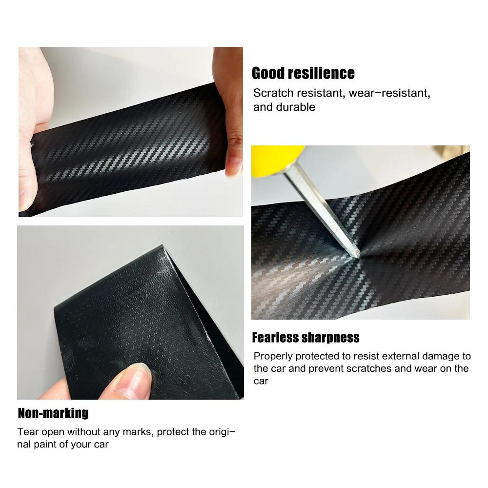 Mașină 3D din fibră de carbon folie autocolant autoadeziv impermeabil protecție autocolant pentru auto motocicletă decorare folii accesorii