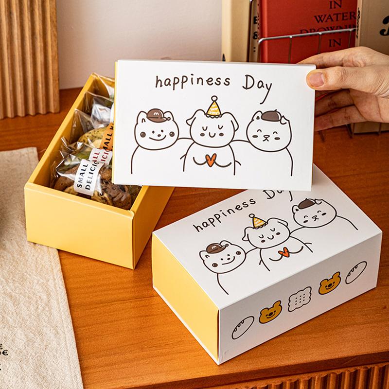 Cartoon Snowflake Crisp Scones Packaging Box Drawer Candy Biscuit Cookie Gift Packing Box