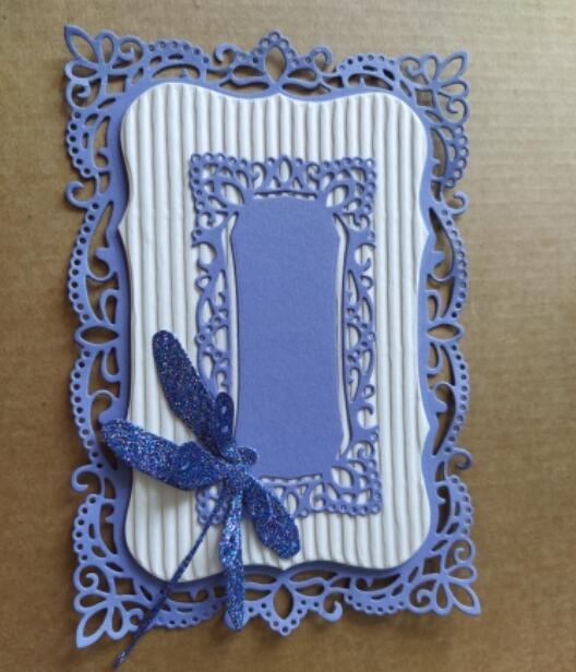 Lace Frame Background Metal Cutting Dies Stencil DIY Scrapbooking Album Paper Card Mold Embossing Craft Decoration Template