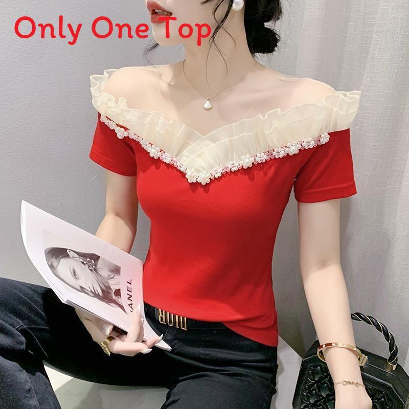 Fabric Long Sleeve Off Shoulder Top For Elegant Office Wear