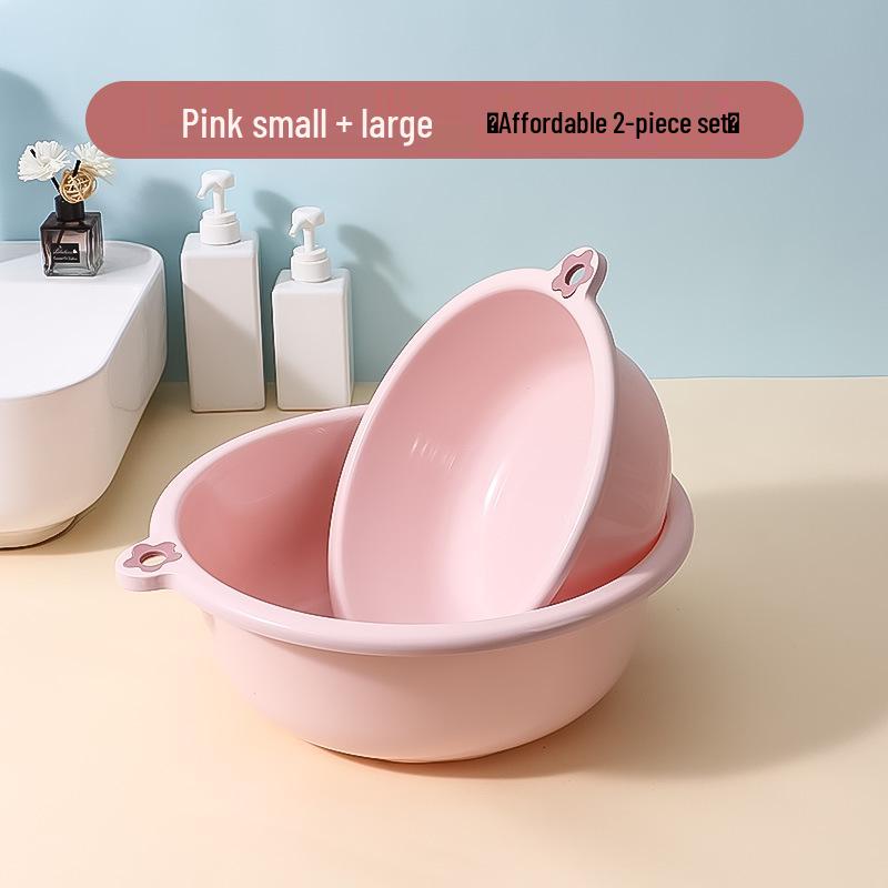 Durable Large Plastic Basin for Laundry, Washing Feet, Face, Vegetables - Ideal for Dorms & Homes