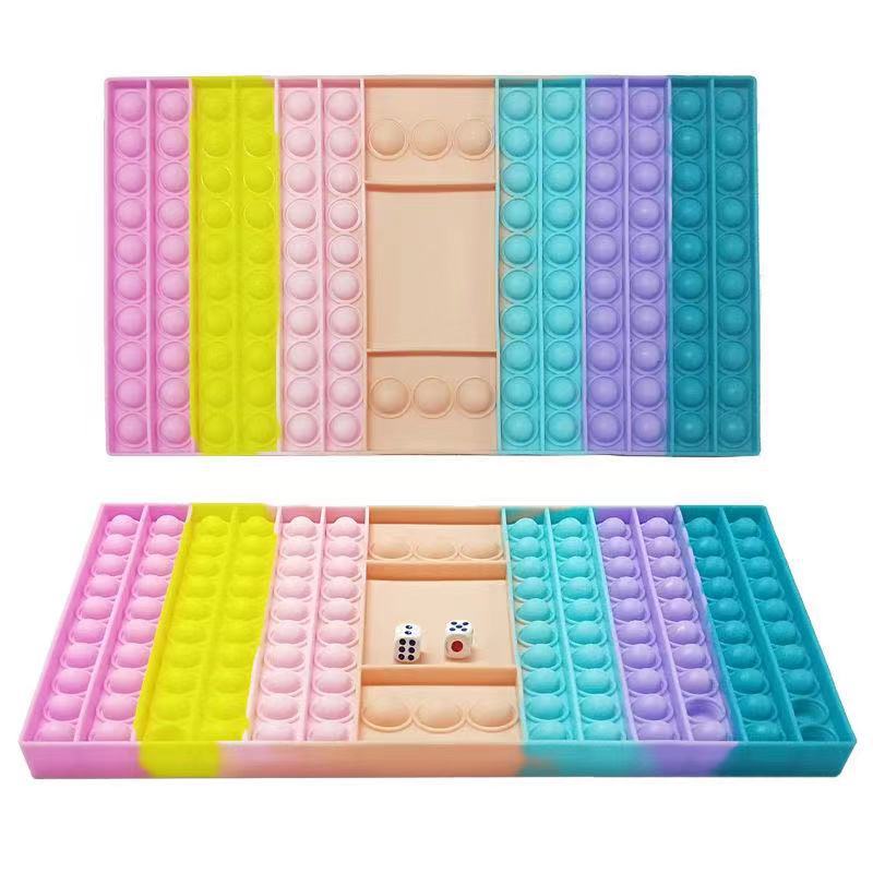 Large Bubble Sensory Fidget Toy Kids Bubbles Chess Board Extrusion Fidget Toys To Stress Relief